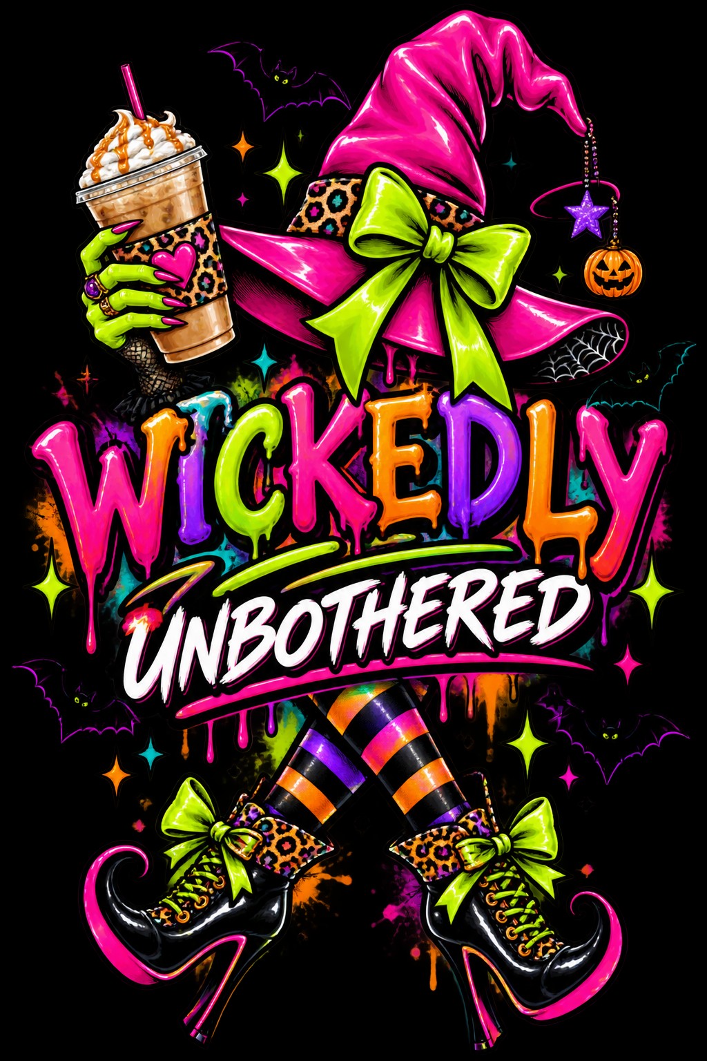 Wickedly Unbothered — Digital PNG digital artwork preview